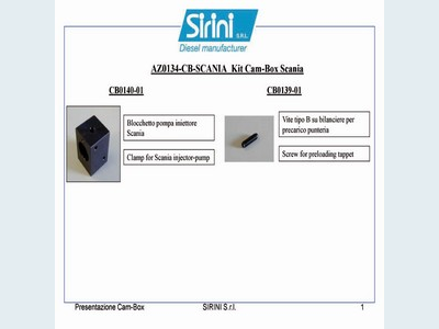 Комплект для Scania Cam-Box